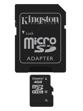 Kingston Canvas Select microSDHC 4GB Class 10 UHS-I με αντάπτορα