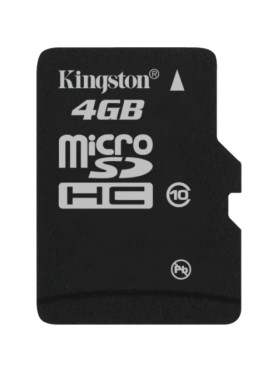Kingston Canvas Select microSDHC 4GB Class 10 UHS-I με αντάπτορα
