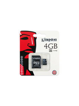 Kingston Canvas Select microSDHC 4GB Class 10 UHS-I με αντάπτορα
