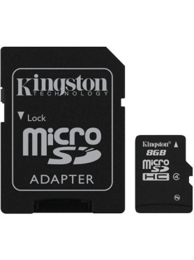 Kingston microSDHC 8GB Class 10 High Speed με αντάπτορα