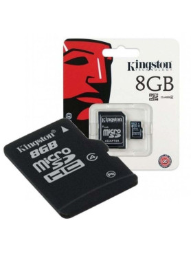 Kingston microSDHC 8GB Class 10 High Speed με αντάπτορα