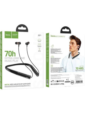 Hoco ES71 In-ear Bluetooth Handsfree Ακουστικά Μαύρα
