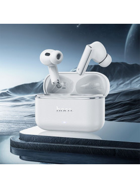 Hoco EQ35 In-ear Bluetooth Handsfree Ακουστικά με Θήκη Φόρτισης Λευκά