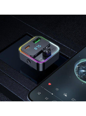 Hoco FM Transmitter Αυτοκινήτου με Bluetooth / USB Κωδικός: E81