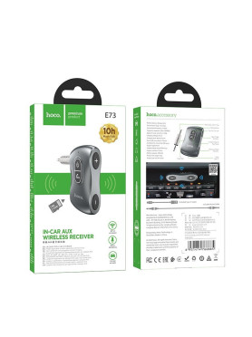 Hoco Bluetooth Αυτοκινήτου E73 για το Ηχοσύστημα (AUX / Audio Receiver) Κωδικός: 37497