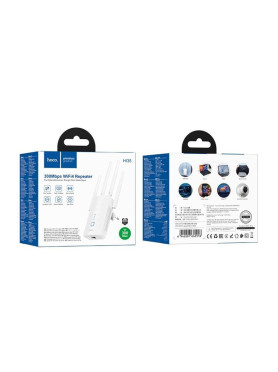 Hoco HI35 WiFi Extender Single Band (2.4GHz) 300Mbps