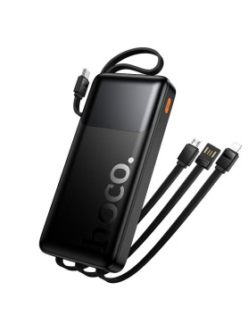 Hoco J156 Power Bank 10000mAh 22.5W με Θύρα USB-A και Θύρα USB-C Quick Charge 3.0 Μαύρο