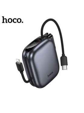 Hoco Q49 Power Bank 10000mAh με Θύρα USB-C Γκρι