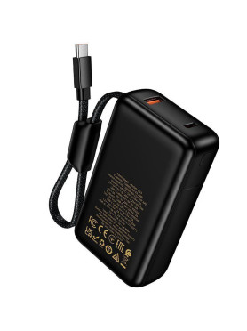 Hoco Q53 Power Bank 12000mAh 65W Power Delivery Μαύρο