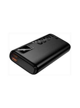 Hoco J158 Pro Power Bank 10000mAh 22.5W με 2 Θύρες USB-A και Θύρα USB-C Μαύρο