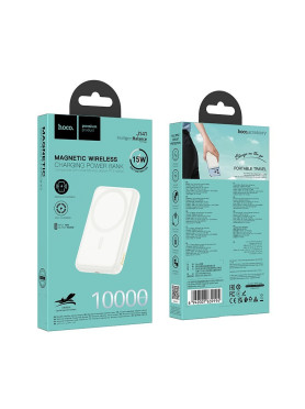Hoco J141 MagSafe Power Bank 10000mAh 20W με Θύρα USB-C Power Delivery Λευκό