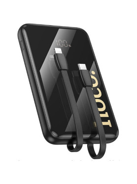 Hoco Q37 Power Bank 10000mAh 22.5W με Θύρα USB-A και Θύρα USB-C Power Delivery Μαύρο