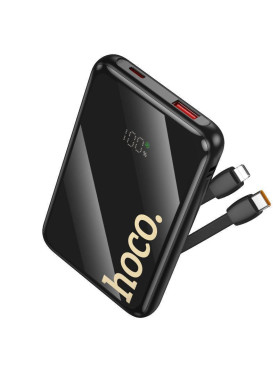 Hoco Q37 Power Bank 10000mAh 22.5W με Θύρα USB-A και Θύρα USB-C Power Delivery Μαύρο