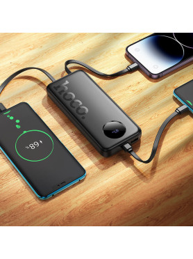 Hoco J132 Power Bank 10000mAh με Θύρα USB-A και Θύρα USB-C Μαύρο