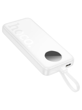 Hoco J132 Power Bank 10000mAh με Θύρα USB-A και Θύρα USB-C Λευκό