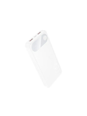 Hoco J154 Power Bank 10000mAh με 2 Θύρες USB-A και Θύρα USB-C Power Delivery Λευκό
