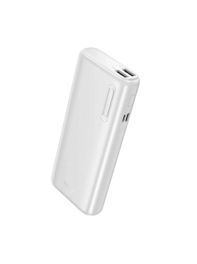 Hoco J158A Power Bank 10000mAh με 2 Θύρες USB-A Λευκό