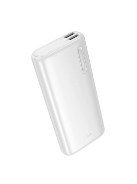 Hoco J158A Power Bank 10000mAh με 2 Θύρες USB-A Λευκό
