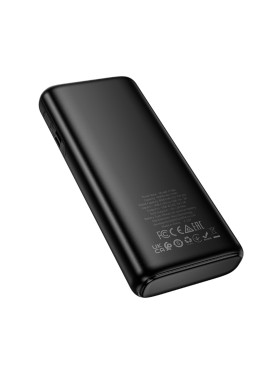 Hoco J158A Power Bank 10000mAh με 2 Θύρες USB-A Μαύρο