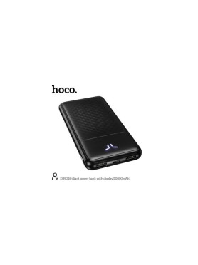 Hoco DB90 Power Bank 10000mAh με 2 Θύρες USB-A Μαύρο
