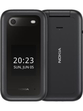 Nokia 2660 Flip Dual SIM Κινητό με Κουμπιά (Ελληνικό Μενού) Μαύρο