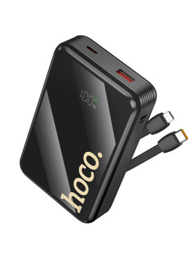 Hoco Q37A Graceful Power Bank 20000mAh 22.5W με Θύρα USB-A και Θύρα USB-C Μαύρο