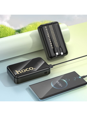 Hoco Q37A Graceful Power Bank 20000mAh 22.5W με Θύρα USB-A και Θύρα USB-C Μαύρο