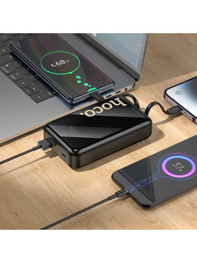 Hoco Q37A Graceful Power Bank 20000mAh 22.5W με Θύρα USB-A και Θύρα USB-C Μαύρο
