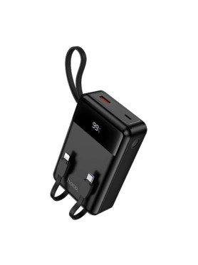 Hoco DB88A Power Bank 20000mAh με Θύρα USB-A και Θύρα USB-C Power Delivery / Quick Charge 3.0 Μαύρο