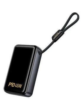 Hoco Q54 Shine Power Bank 20000mAh 45W με Θύρα USB-A και Θύρα USB-C Power Delivery / Quick Charge 3.0 Μαύρο