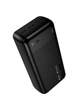 Hoco J159B Power Bank 30000mAh με 2 Θύρες USB-A και Θύρα USB-C Power Delivery Μαύρο