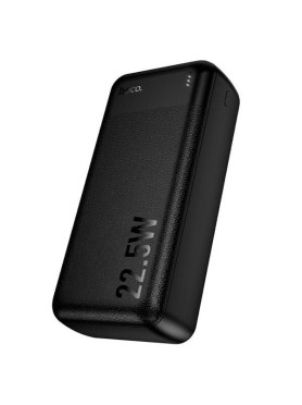 Hoco J159B Power Bank 30000mAh με 2 Θύρες USB-A και Θύρα USB-C Power Delivery Μαύρο