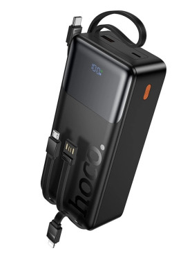 Hoco J156B Founder Power Bank 30000mAh 22.5W με Θύρα USB-A και Θύρα USB-C Power Delivery / Quick Charge 3.0 Μαύρο