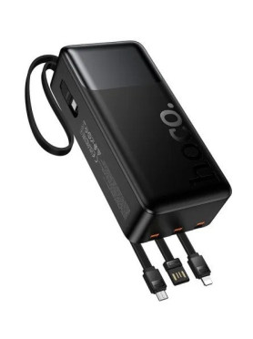 Hoco J156B Founder Power Bank 30000mAh 22.5W με Θύρα USB-A και Θύρα USB-C Power Delivery / Quick Charge 3.0 Μαύρο