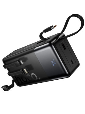 Hoco J156B Founder Power Bank 30000mAh 22.5W με Θύρα USB-A και Θύρα USB-C Power Delivery / Quick Charge 3.0 Μαύρο