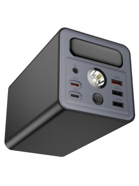 Hoco J138 Power Bank 60000mAh 22.5W με 3 Θύρες USB-A και 2 Θύρες USB-C Power Delivery / Quick Charge 3.0 Μαύρο