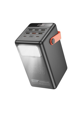 Hoco DB03 Max Power Bank 100000mAh 65W με 6 Θύρες USB-A και 2 Θύρες USB-C Μαύρο