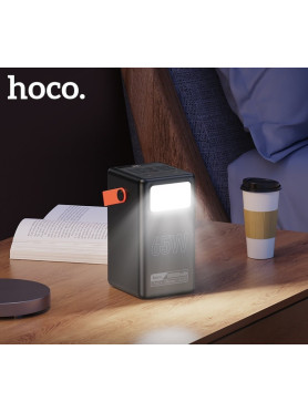 Hoco DB03 Max Power Bank 100000mAh 65W με 6 Θύρες USB-A και 2 Θύρες USB-C Μαύρο