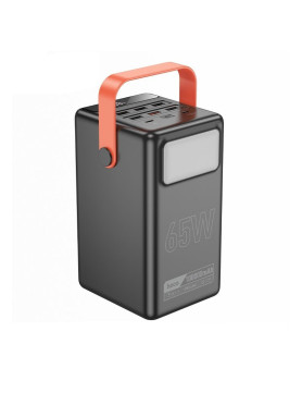 Hoco DB03 Max Power Bank 100000mAh 65W με 6 Θύρες USB-A και 2 Θύρες USB-C Μαύρο