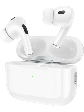 Hoco EW47 Earbud Bluetooth Handsfree Ακουστικά με Θήκη Φόρτισης Λευκά