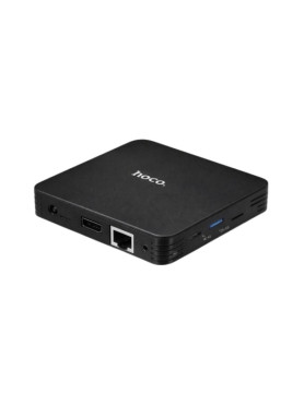 Hoco TV Box DQ10 Plus 4K UHD με WiFi USB 2.0 4GB RAM και 32GB Αποθηκευτικό Χώρο με Λειτουργικό Android 12.0