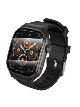 Hoco Y33 Smartwatch με Παλμογράφο (Μαύρο)