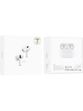 Hoco EW47 Earbud Bluetooth Handsfree Ακουστικά με Θήκη Φόρτισης Λευκά