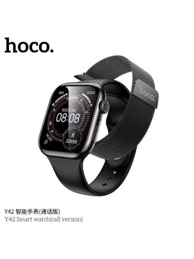 Hoco Y42 Smartwatch με Παλμογράφο (Μαύρο)