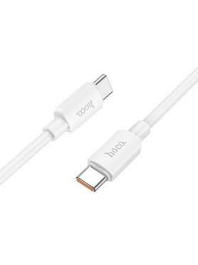 Hoco X96 USB 2.0 Cable USB-C male - USB-C 100W PD Λευκό 1m HC-X96TTWH