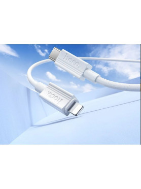 Hoco USB-C to Lightning Cable 27W Λευκό 1m (HC-X107TL-WH)