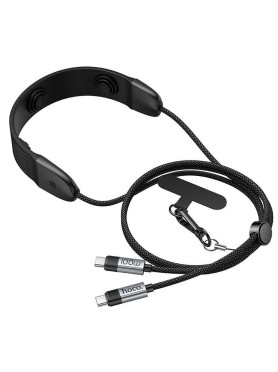 Hoco Braided USB 2.0 Cable USB-C male - USB-C 100W 1.4m 112122