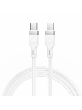 USB 2.0 Cable USB-C male - USB-C 60W Λευκό 1m