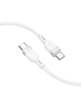 USB 2.0 Cable USB-C male - USB-C 60W Λευκό 1m
