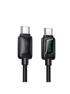 Hoco USB 2.0 Cable USB-C male - USB-C 60W Μαύρο 1.2m 311837